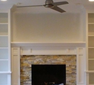 Built in Book Cases and Mantel in Kinnelon NJ