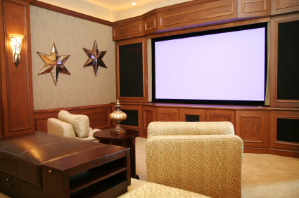 Ho-Ho-Kus interior remodeling (home theater)