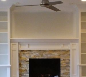 Built In Book Cases and Mantel in Kinnelon NJ