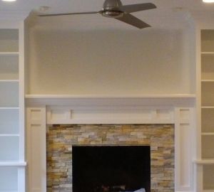 Built In Book Cases and Mantel in Kinnelon NJ